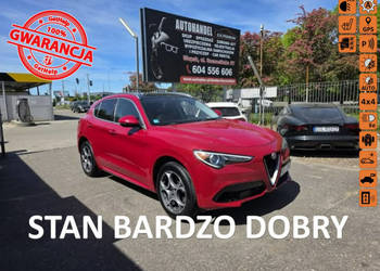 Alfa Romeo Stelvio Q4 2.0 Turbo 280 KM, Panorama, Kamera, LED, 4x4, Grzana…