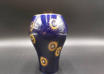 Porcelanowy kobaltowy wazon UNTER WEISS BACH