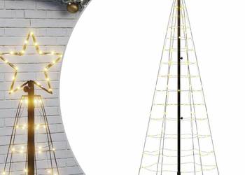 vidaXL Choinka świąteczna LED z kolcami 220 diod LED Ciepła (SKU:358100)