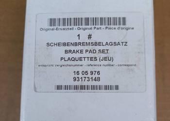 1605976/93173148 Klocki hamulcowe przód