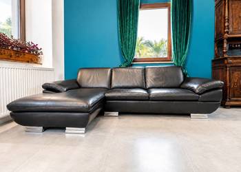 Calia Italia – skórzany narożnik 280 × 150 cm włoska sofa