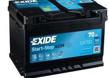 Akumulator 70Ah 760A EXIDE AGM START&STOP EK700 EN