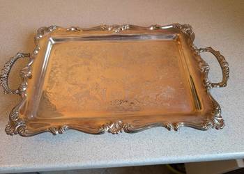 Taca srebrzona  sygnatura N  EPOB na nóżkach