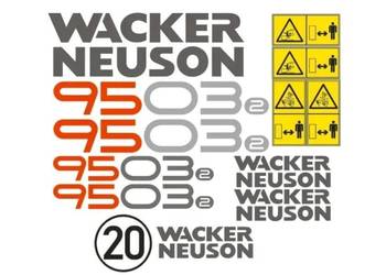 Naklejki oklejenie naklejka - WACKER NEUSON 9503 Zamiennik