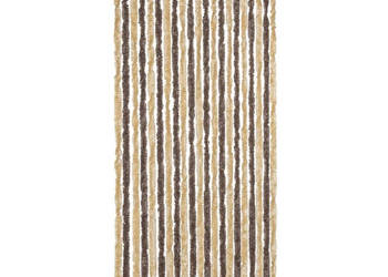 Zasłona przeciwko owadom ciemny brąz i beż 90x220 cm szenil WM-377356