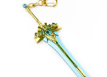 Miecz Broken Skyward Pride | Metal | 22 cm | Brelok | Genshin Impact
