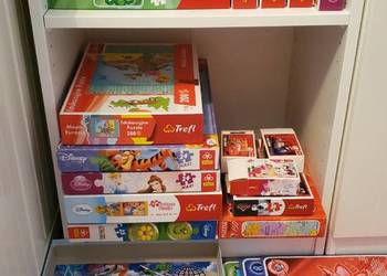 Duża kolekcja puzzli dla dzieci (Trefl, Disney i inne)