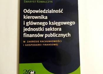 Odpowiedzialność kierownika i głównego księgowego jednostki