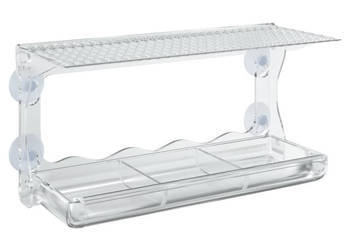 Karmniki dla ptaków na parapet 2 szt. akryl 30x12x15 cm WM-318304