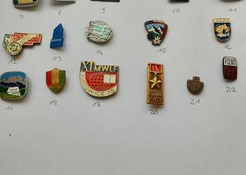 Przypinki, wpinki, mocowane na szpilce