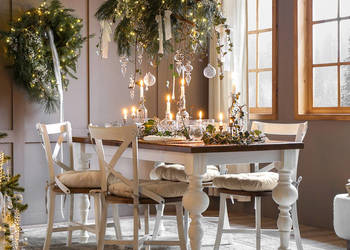 Stylowy stół drewniany do jadalni MES 05