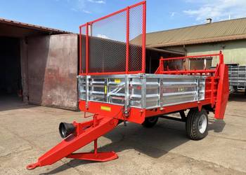 Rozrzutnik obornika burtowy jednoosiowy Jolmet wałki poziome adapter