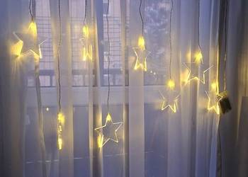 Kurtyna świetlna gwiazdki LED girlanda 100cm
