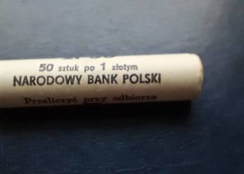 Stare monety 1 złoty Rolka Narodowy Bank Polski PRL Polska