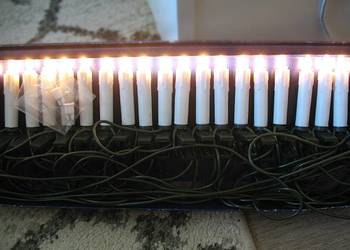 Lampki choinkowe na choinkę - sprawne 20 sztuk - relikt PRL i DDR