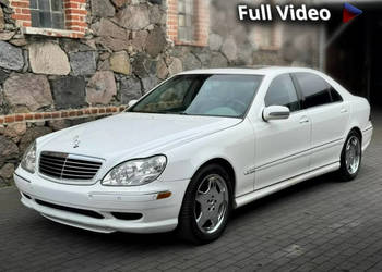 Mercedes S 600 Mercedes S 600 LONG Biały W12 365KM Gotowy do jazdy W220 (1…