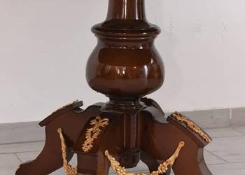 Barokowy Owalny Stolik Kawowy - Stół Stolik Antyczny - Intarsje Dekor