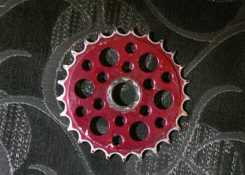 zebatka bmx mtb 25t czerwona wielowypust