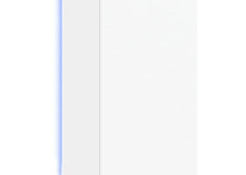 Ścienna szafka TV z LED biała 405x35x80 cm WM-837260