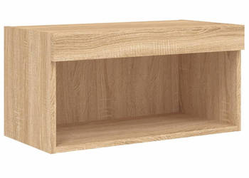 Szafka pod TV z oświetleniem LED dąb sonoma 60x30x30 cm WM-837131