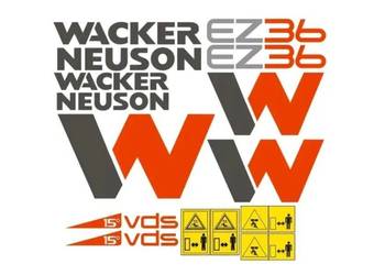Naklejki oklejenie WACKER NEUSON EZ36 Zamiennik