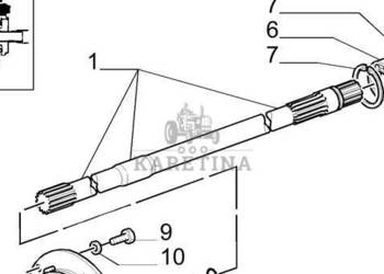 Case New Holland TM165 TM155 TM150 TM140 TM145 Wałek Skrzyni Biegów 5162223