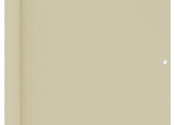 vidaXL Parawan balkonowy, kremowy, 90x500 cm, tkanina Oxford(SKU:134954)