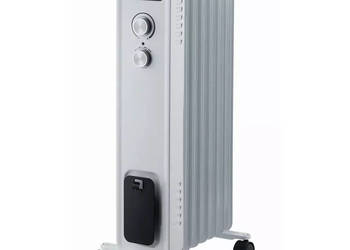 GRZEJNIK OLEJOWY 1500W DESCON DA-J1501, 7 ŻEBER, PŁYNNA REGULACJA TEMPERAT…