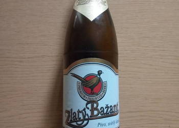 Butelka po piwie Zlaty Bazant z ok. 2006 roku.