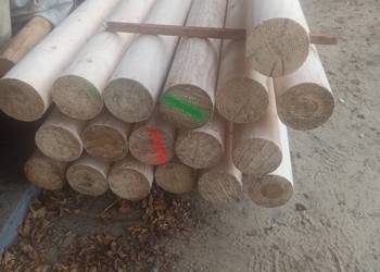 Słupki toczone jodłowe fi14cm długość 2.5 metra lub 3 metra