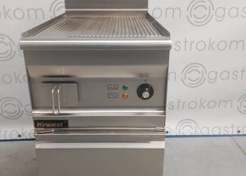 Płyta grillowa ryflowana 700.PBE-400 R-C na podstawie szafkowej zamykanej