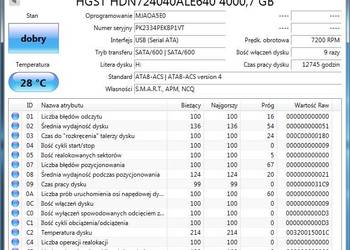 Dysk 4TB SATA 3,5 cala