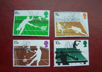 Wielka Brytania 1977 MNH Mi. 727/30 Sport Tenis Wielka Brytania 1977 MNH Mi. 727/30 Sport Tenis