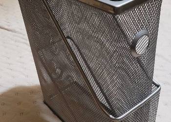 Organizer na dokumenty marki IKEA ,metalowe w kolorze szarym - 2 sztuki