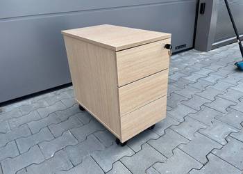 Kontenerek biurowy mdd jasne drewno