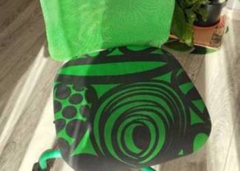 krzesło fotel biurowy obrotowy zielone