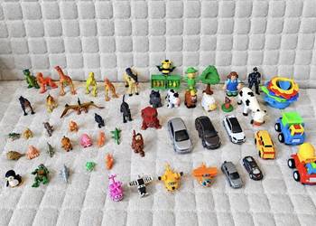 55 figurek i zabawek – dinozaury, zwierzęta, postacie – DUŻY ZESTAW!
