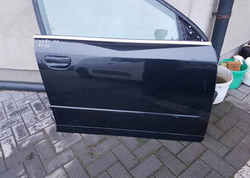 AUDI A4 B6 2003 DRZWI PRAWE PRZOD CZARNE LZ9W