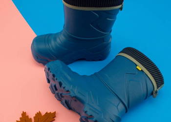 Kalosze rozmiary 25 27 29 31 32 33 34 35 niebieskie. Obuwie Kosakowo