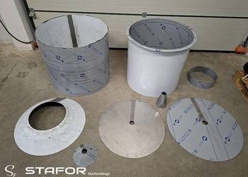 Elementy zbiorników, komponenty linii technologicznych