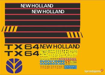 naklejki new holland tx 64 tx 65 i inne modele