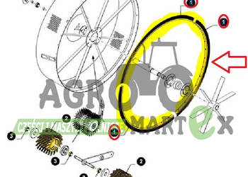 84057430 SZCZOTKA WENTYLATORA CNH