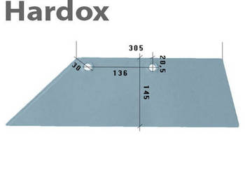 Lemiesz 18” 300ha! HARDOX 3352031/L SB45L do pługa LEMKEN