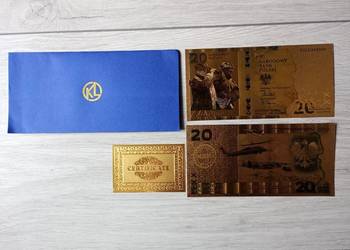 OCHRONA GRANICY Wschodniej 20 zł Pozłacany Banknot