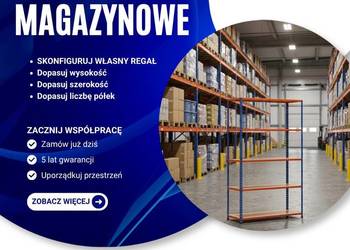 Regał półkowy do magazynu garażu sklepu biura warsztatu