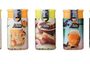 Zestaw 5 Zapalniczek Żarowo-Płomieniowych 2w1 z Obrazkami Miodu Matteo