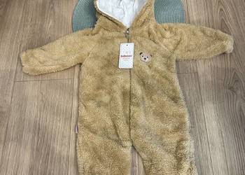 Brązowy kombinezon przejściowy miś pajacyk