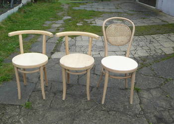 Stare antyczne krzesłą gięte.