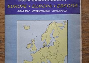 Europa mapa samochodowa 1:4 000 000