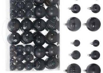 vidaXL Bombki świąteczne, 100 szt., czarne, Ø3/4/6 cm(SKU4100005)